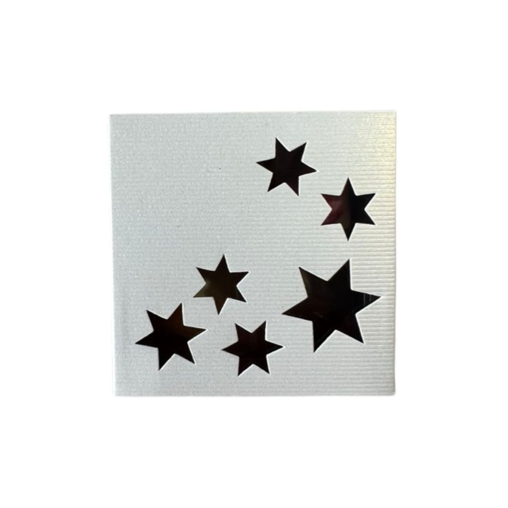 4er Pralinenbox Premium "Weiße Sterne"