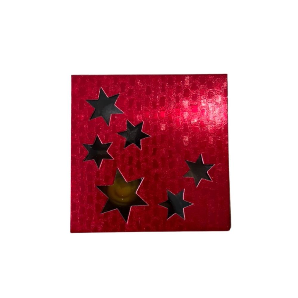 4er Pralinenbox Premium "Rote Sterne"