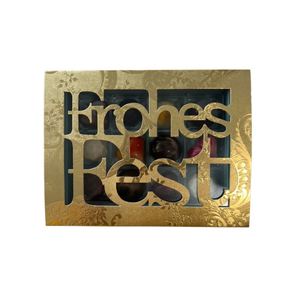 12er Pralinenbox Premium "Frohes Fest"