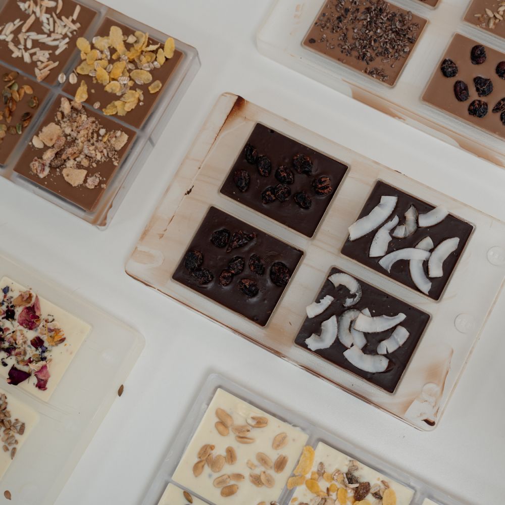 FiTZ Schokotafel mit unterschiedlichen Veredelungen