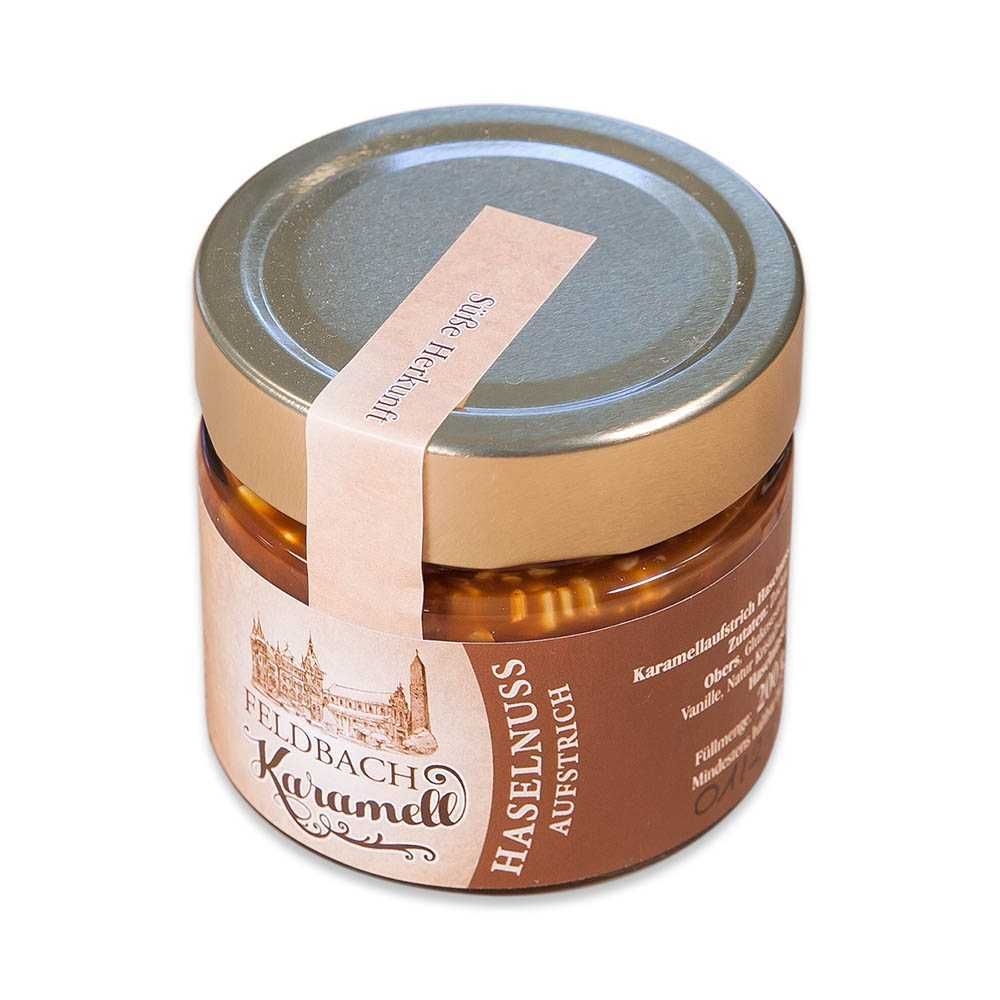Feldbach Karamell Aufstrisch mit Haselnüssen