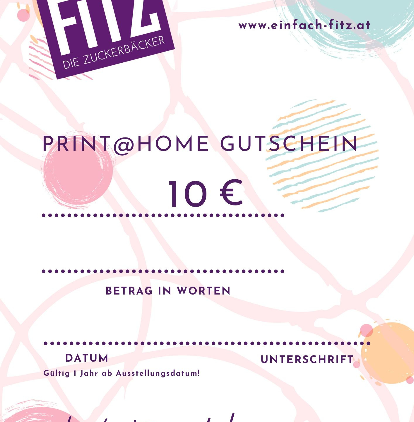 Print @ home Gutschein 10€