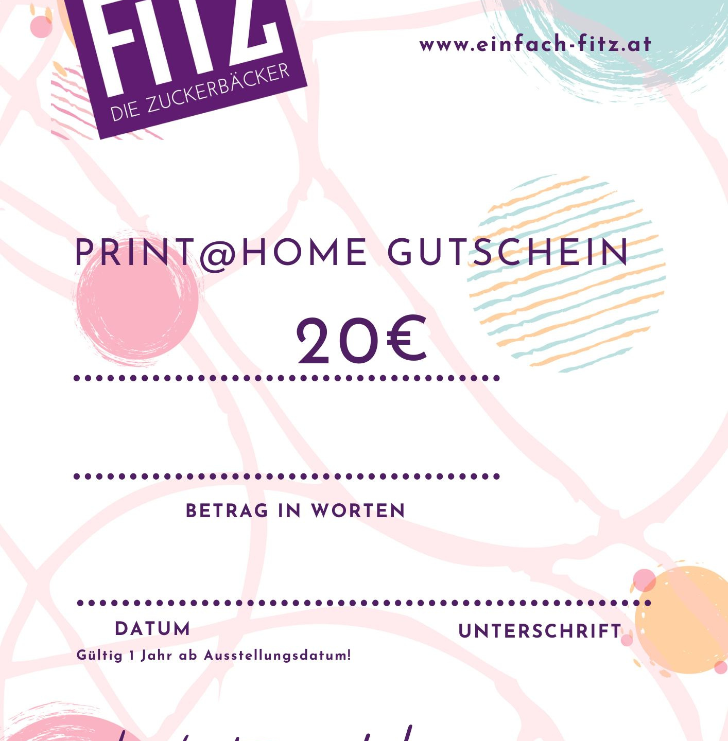 Print @ home Gutschein 20€