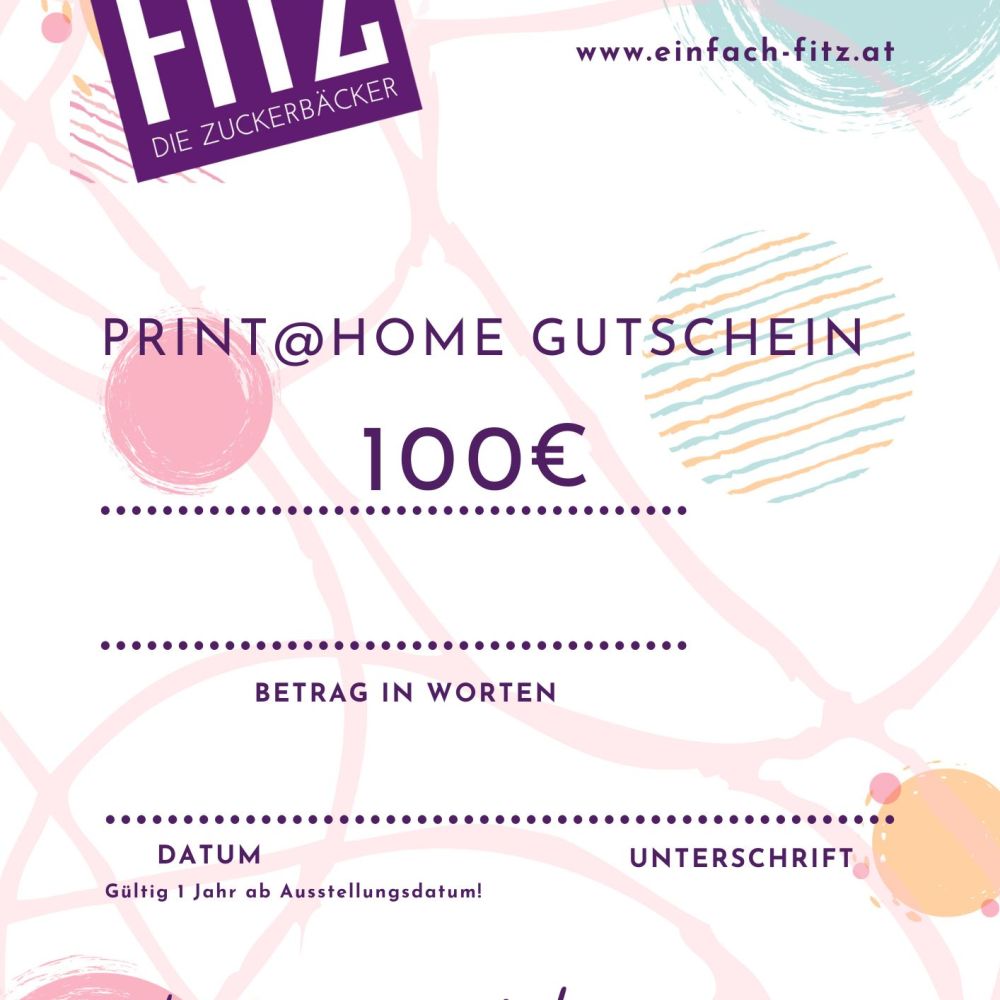 Print @ home Gutschein 100€
