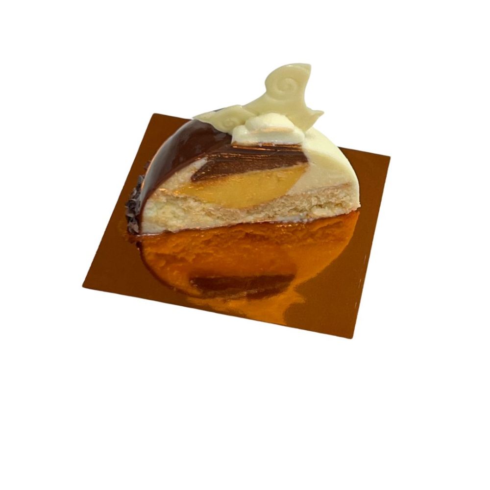 Querschnitt gebleichter Schokotraum