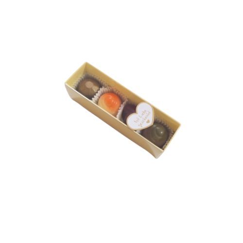 4er Pralinen - Stangerl beige