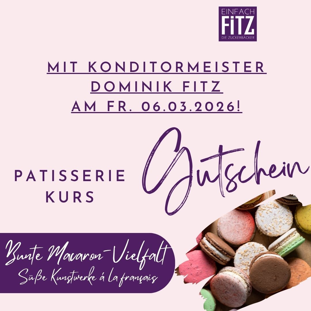 Patisseriekurs Gutschein für 06.03.2026