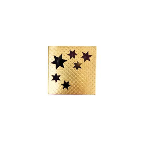4er Pralinenbox Premium "Goldene Sterne" - Pink