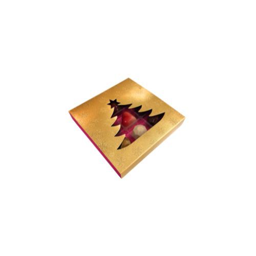 9er Pralinenbox Premium "Goldener Baum" - Pink