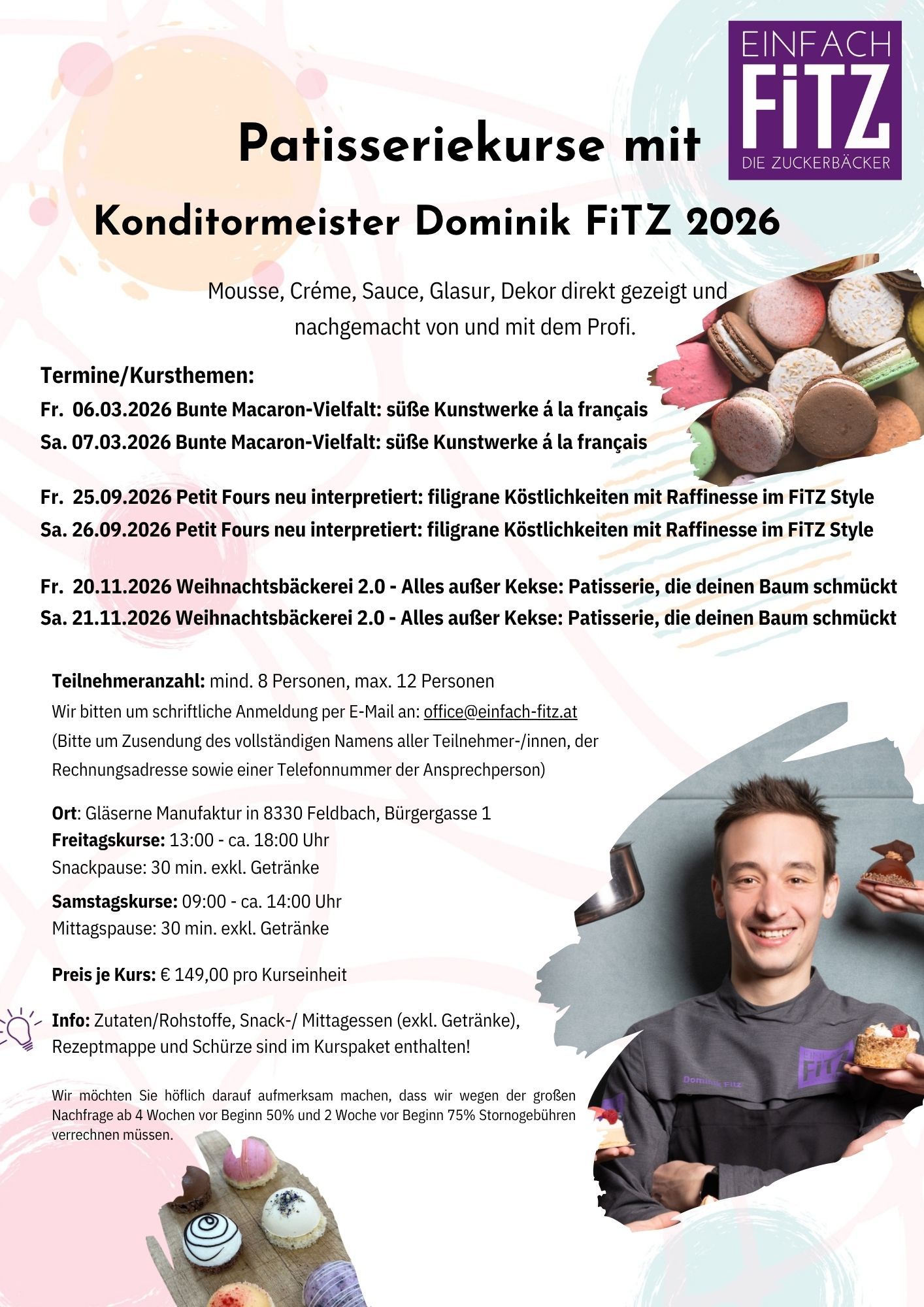 Patisserie - Kurse 2026