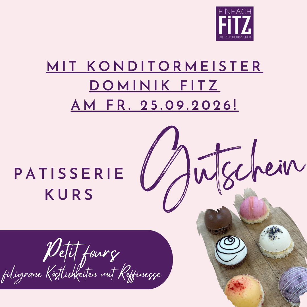 Patisseriekurs Gutschein für 25.09.2026