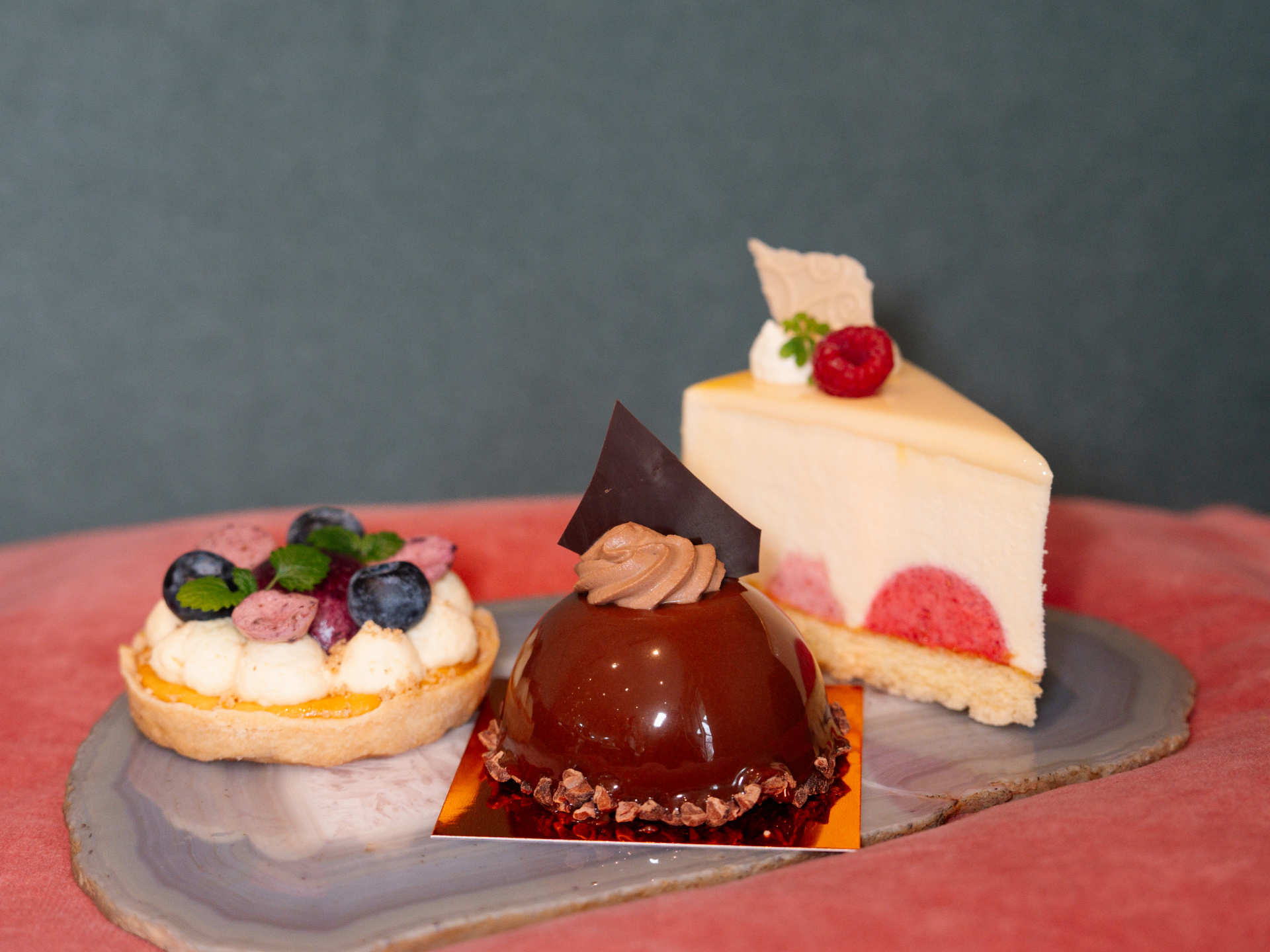 Törtchen, Tortenstück und Bûche