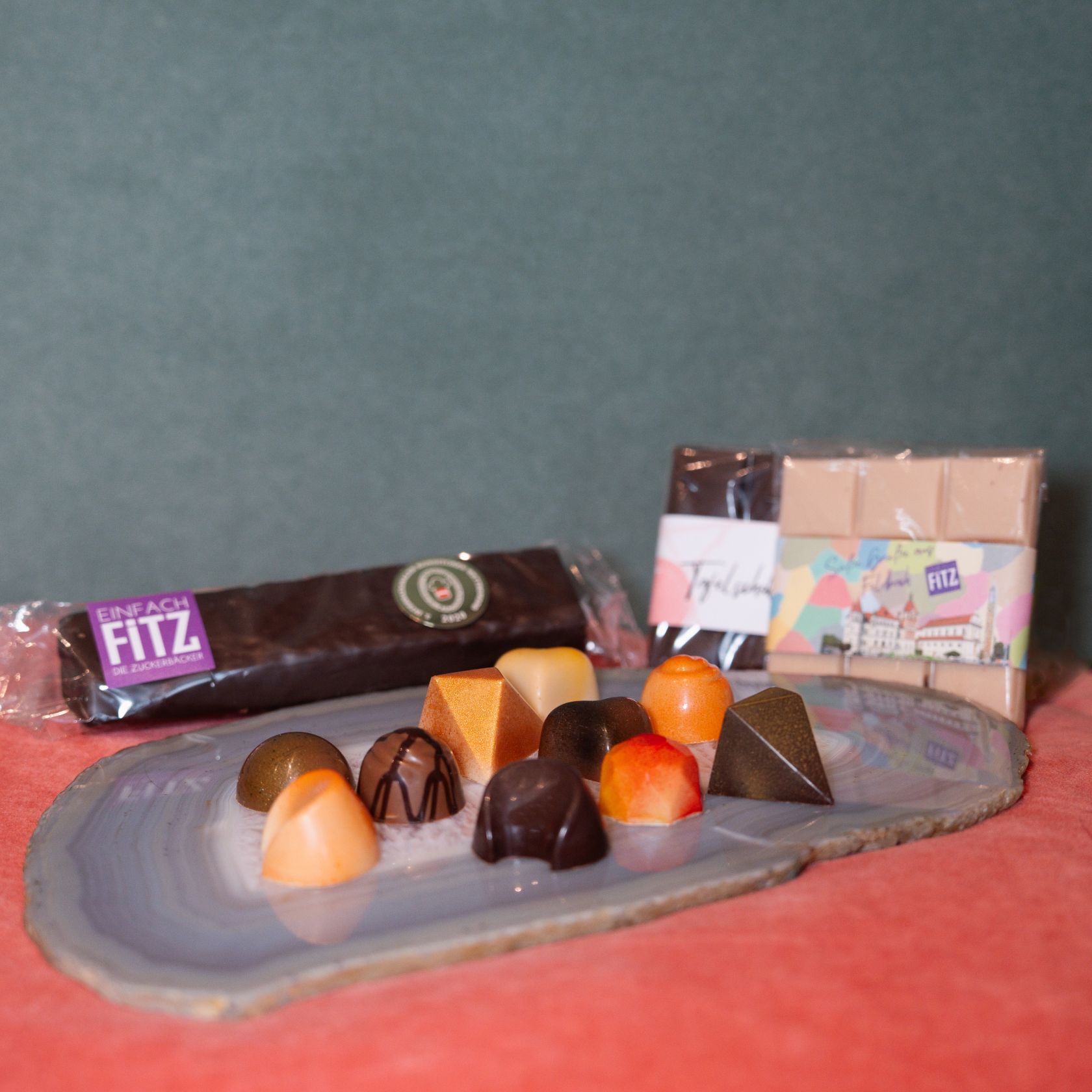 Pralinen, Schokotafeln, Riegel