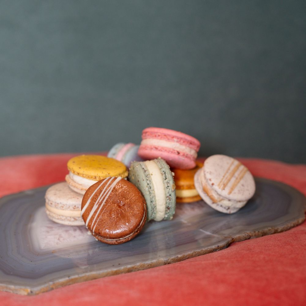 Macaronbox gefüllt mit 6 Macarons
