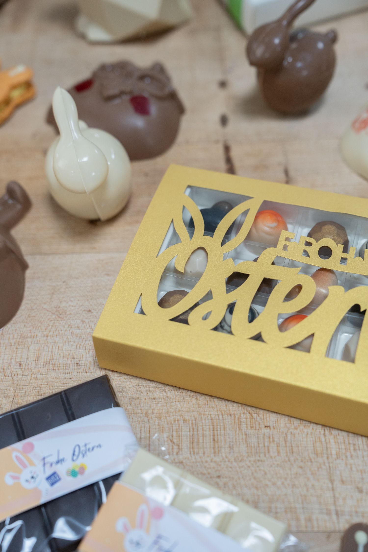 Osterpralinenen und Schokolade