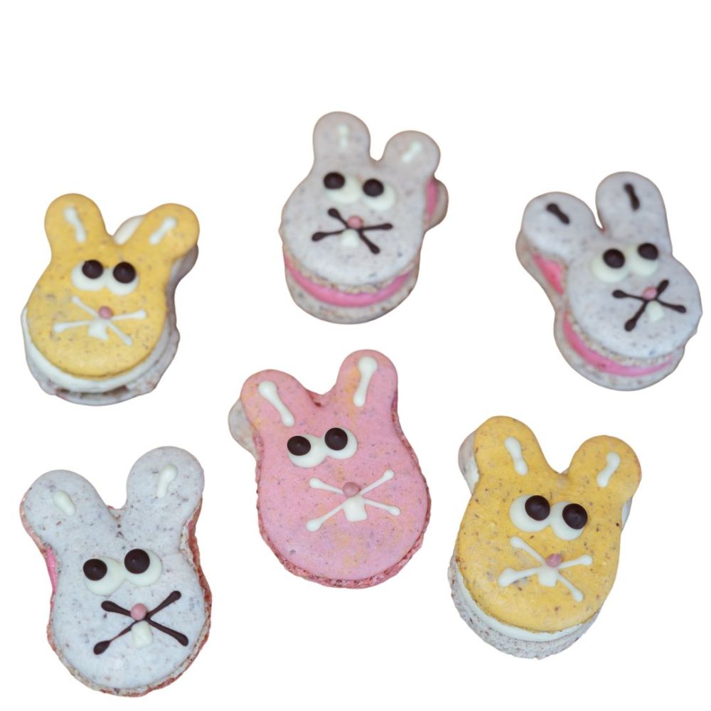 Hasenmacarons verschiedene Sorten