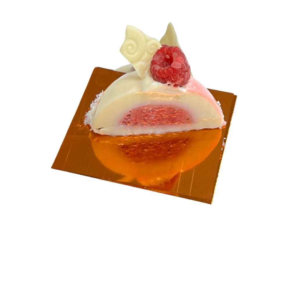 Kokos - Himbeer Panna Cotta