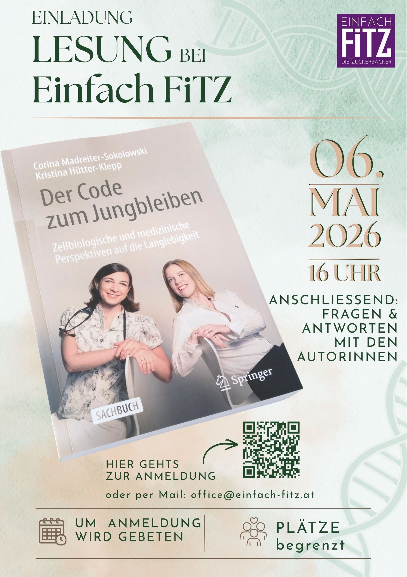 Buchlesung am 06.05.2026 bei uns im Café