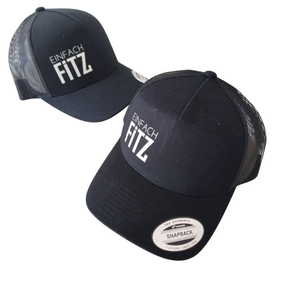 Einfach Fitz  Cap schwarz Rückansicht